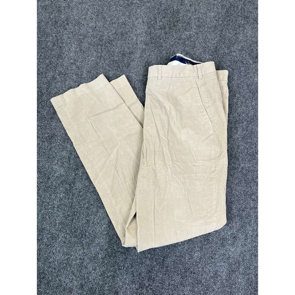 LRL Lauren Ralph Lauren Men's Beige Regular Straight Corduroy Pants 38x34(38x32)